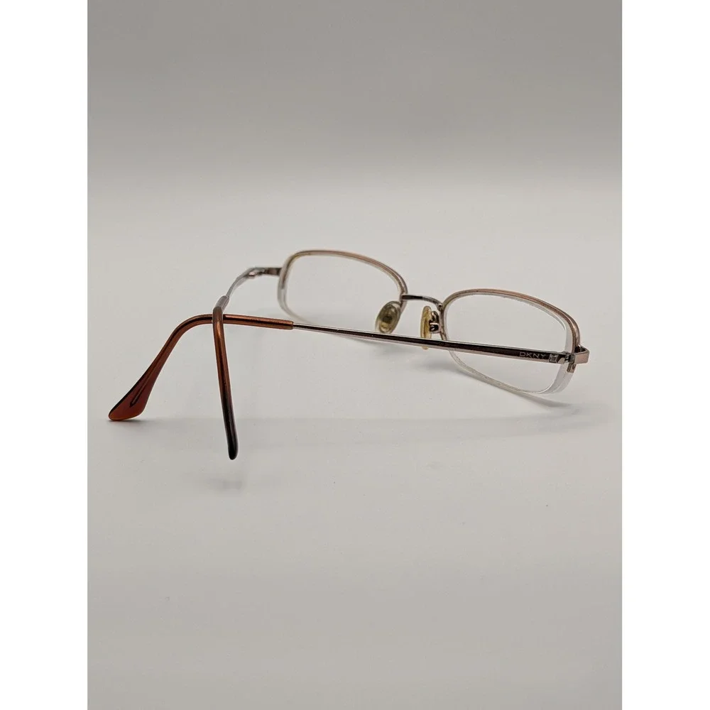 DKNY DY5541-B Eyeglasses Frames Only Rose Gold Half Rim Tortoise Temples 50mm